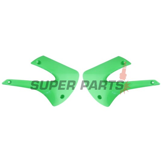 Предни странични пластмаси -POLISPORT- зелени, KAWASAKI KX 85 2001-2013