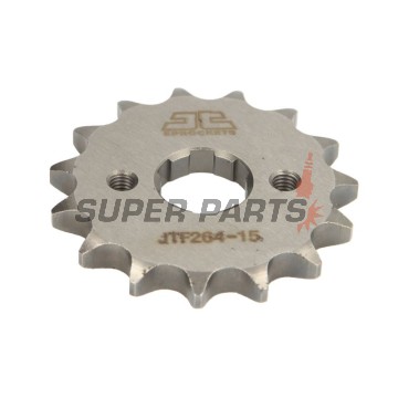 Преден пиньон -JT- JTF264,15, 15 зъба, Derbi Senda 125 2004-2007, Honda C 90 1975-1986, CBZ 125 2001, EZ 90 1993-1996, Kymco Pulsar 125 2001-2005, 2008-2010