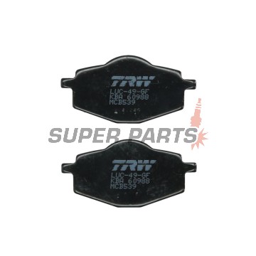 Накладки -TRW- MCB539, Adly Fox 50, Beta Euro/Jonathan 350, Gilera RC600, Apache 125, MBK Flame 125, Thunder 125, Skyliner 125, Booster 100, Sachs Roadster 650/800, Yamaha DT50/80/125, TDR125, TT600, XT350/500/600 Tenere, XTZ660 Tenere, YBR125, YZ125