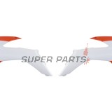 Предни странични пластмаси -POLISPORT- оранжево/бяло, KTM EXC, EXC-F, SX, SX-F, XC, XC-F 125-500 2013-2016