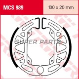 Накладки (челюст) -TRW- MCS989, 110x20mm, Gilera Ice/Typhoon, Piaggio Free/NRG/NTT/Sfera/TPH/Typhoon, Suzuki VZ Marauder (1993-2018)