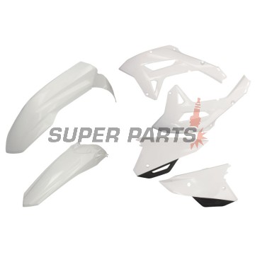 Пластмаси комплект -POLISPORT- бели, HONDA CRF 450 2022-2023