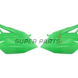 Задни странични пластмаси -POLISPORT- зелени, KAWASAKI KX 250 2017-2020