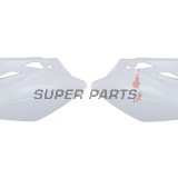 Задни странични пластмаси -POLISPORT- бели, KAWASAKI KX 450 2005-2008