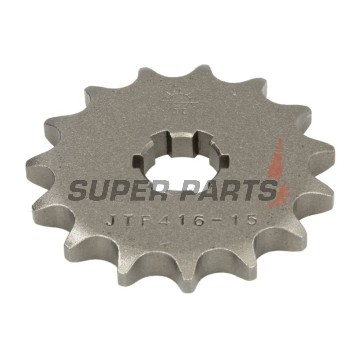 Преден пиньон -JT- JTF416,15, 15 зъба, Suzuki RM 80 1997-2001, RM 85 2002-2018, Yamaha DT 175 1978-1981, RD 125 1976-1977, RS 125 1976, YZ 80 1984, 1993-2001