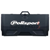 Килим за мотор -POLISPORT- черен, гумиран, сгънат