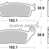 Накладки -BREMBO- 07075XS, Honda FJS 400/600 Silver Wing 2003-2015