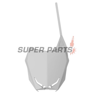 Мотокрос маска/табелка за номер -POLISPORT- бяла, SUZUKI RM-Z 250/450 2018-2023