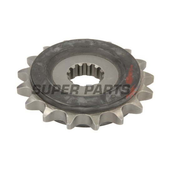 Преден пиньон -JT- JTF580,17RB, 17 зъба, с гумен демпфер, Yamaha FZ 700 1986-1987, FZ 750 1985-1993, FZ6 600 2004-2009, FZR 1000 1987-1995, FZR 750 1987-1992, FZX 700 1986-1987, FZX 750 1986-1997, GTS 1000 1993-2000, YZF 1000 1996-2003