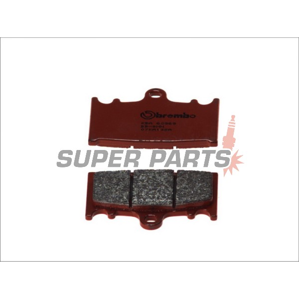 Накладки -BREMBO- 07KA13SA, Kawasaki GPZ/ZX-6R/ZX-9R/ZXR/ZZR/ZR/VN 400-1200, Suzuki GSF/GSX/GSX-R/RGV/SV/VS 250-1400, Ninja, Bandit, Intruder