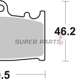 Накладки -BREMBO- 07SU30SP, Suzuki VL Intruder 1500cc (2002-2016)