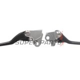 Ръчки комплект -ZAP TECHNIX- сгъваеми, черни, Kawasaki KX250F 2013-2020 / KX450F 2013-2018