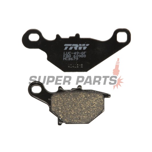 Накладки -TRW- MCB679, Kawasaki KLX/KMX 125, Suzuki AN125/150, DR-Z125/L, RM80/85, TR50 Street Magic, UC125 Epicuro, UG110 Hokuto (1995-2013)
