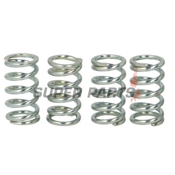 Пружини за съединител комплект -TRW- MEF104-4, CCM DS644 (2004-2006); Honda CB125J/250G/500T, CR85R/250R, CRM125, MTX125R/200RW, TRX300EX/350TE, XL250R, XR125L/250R; Kawasaki Estrella 250, Eliminator 250, Ninja/EX/GPX/GPZ/ZZR 250, Bayou 300; Suzuki XF650 