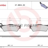 Накладки -BREMBO- 07BB0483, Alfer AR/VR/No, Aprilia MX/Pegaso/RST/RX/SX, ATK 125/250/260/406/Cross/Dirt/Enduro/MX/Quad/Supermotard, Beta RR, BMW G/HP2/K/R, Cagiva City/Elefant, Ducati Monster/Multistrada, Gas Gas EC/Enducross/MC/TT/Wild, KTM EXC/SX/SXC/Ad