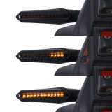 Мигачи комплект -OXFORD- Nightrider, черни с анимация