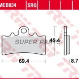 Накладки -TRW- MCB834, BMW C 400 GT, G 310; KTM Duke/RC 125/200/390 (2011-2020)