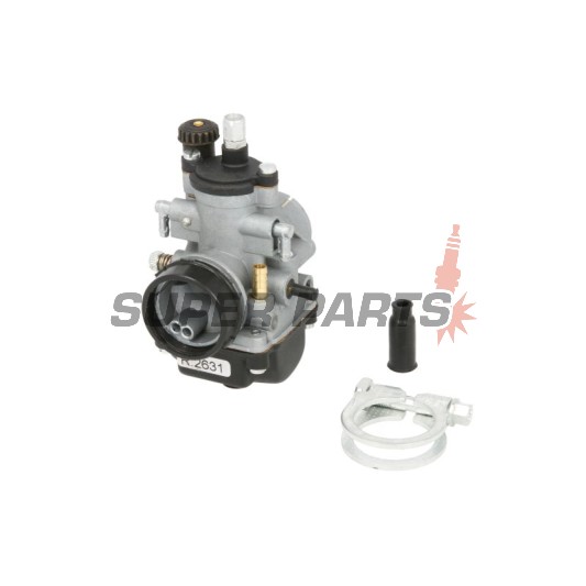 Карбуратор -MOTORIX- 21mm, ръчен смукач, AM6 - Yamaha TZR, DT, Aprilia RX, RS 50cc