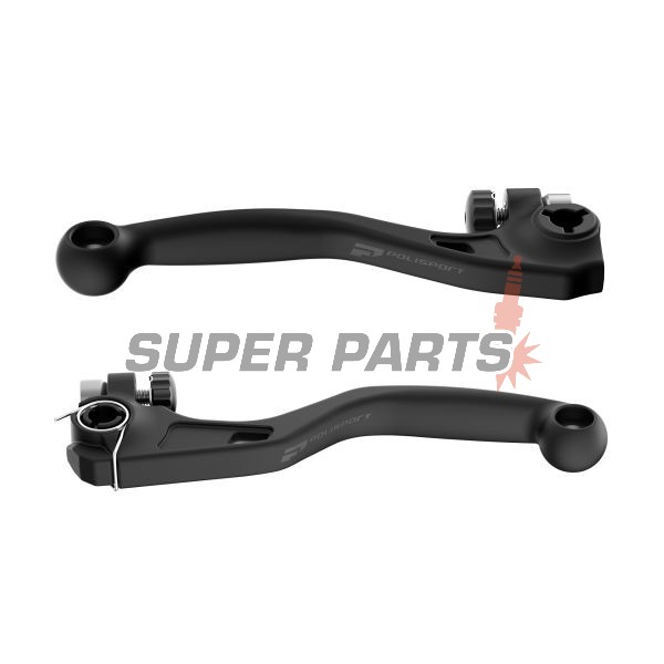 Ръчки комплект -POLISPORT- черни, non-breakable, HONDA CRF 450 2021-2024