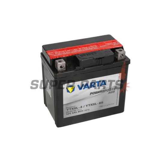 Акумулатор -VARTA- YTX5L-BS, 4Ah 12V