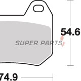 Накладки -BREMBO- 07BB2507, BMW K1200LT / BMW R1200CL 1999-2006