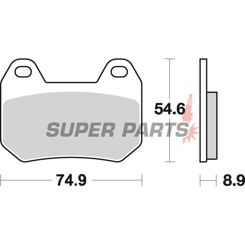 Накладки -BREMBO- 07BB2507, BMW K1200LT / BMW R1200CL 1999-2006