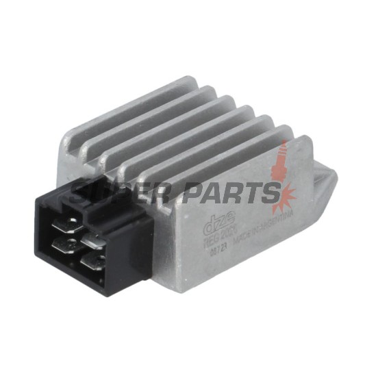 Реле за зареждане -DZE- реле-регулатор, 12V, 8A, KYMCO ACTIVE, AGILITY, DJW, FILLY, PEOPLE, SCOUT, SUPER 9, TOP BOY, YUP, ZX; MALAGUTI CIAK 50-500 1994-2018