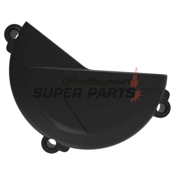 Предпазител за капак на съединителя -POLISPORT- черен, SHERCO SE 250/300 2014-2024