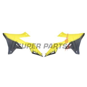 Предни странични пластмаси -POLISPORT- черно/жълто, SUZUKI RM-Z 250/450 2018-2023