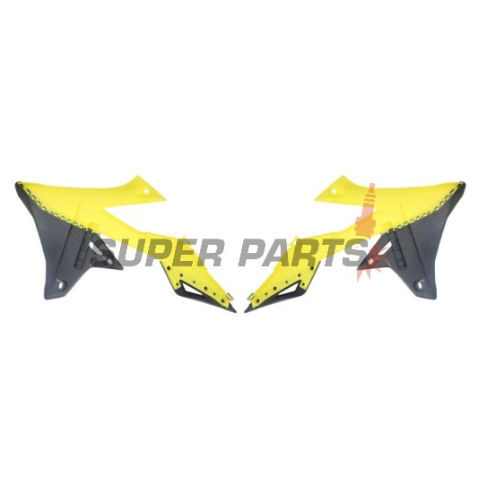 Предни странични пластмаси -POLISPORT- черно/жълто, SUZUKI RM-Z 250/450 2018-2023