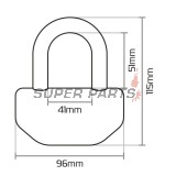 Катинар -OXFORD- Boss 12.7mm, жълт
