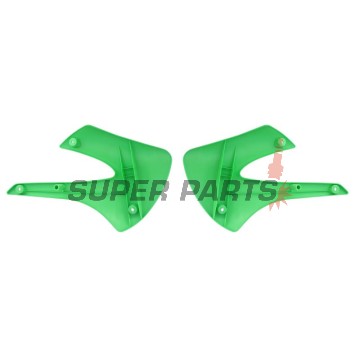 Предни странични пластмаси -POLISPORT- зелени, KAWASAKI KX 85 2001-2013