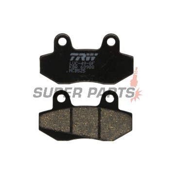 Накладки -TRW- MCB525, Daelim City Ace 110, Derbi GP1 50, Honda CH Spacy 125, MBX 50/80, NSR 50/75/80R, Hyosung GT/Comet 125/250/650, GV Aquila 125/250/650, RX/XRX/Karion 125, Kymco Active/Jetix/Nexxon 50, Pulsar 125