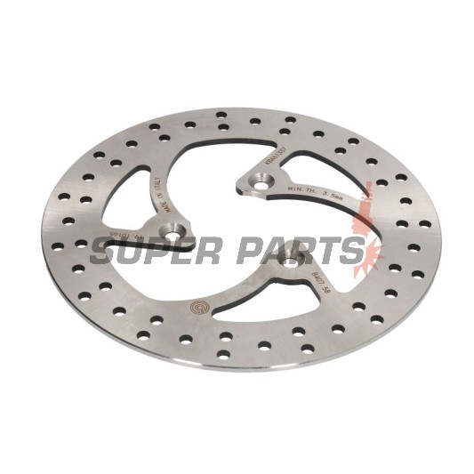 Спирачен диск -BREMBO- 68B40758, Peugeot Elyseo 100/125/150, Elystar 125/150, Jet Force 125 (2003-2006)