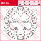 Спирачен диск -TRW- MST367, 230mm, Kawasaki ZX-7R Ninja 750P (1996-2002), ZX-7RR Ninja 750N (1996-1999), ZX-9R Ninja 900B (1994-1997), ZXR750 H/J/K/L/M Stinger (1989-1995)