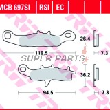 Накладки -TRW- MCB697SI, Kawasaki KFX 700 V-Force; KL/KLX/KLR 250; KX 80/85/100; Suzuki RM 85/85L/100