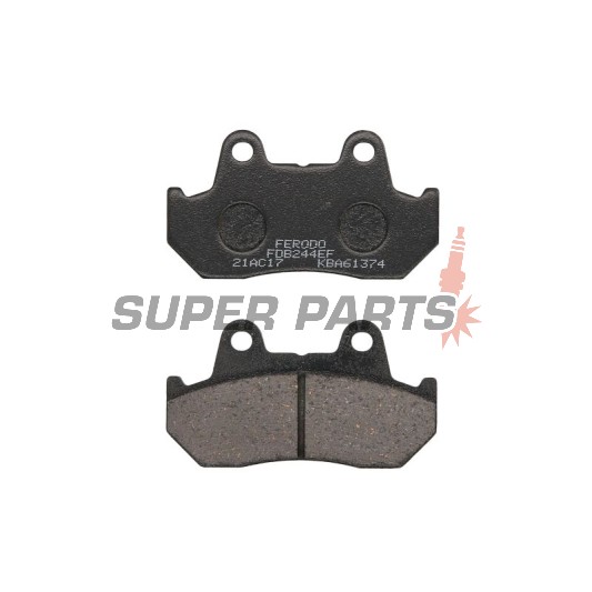 Накладки -FERODO- FDB244EF, Honda CB / CBX / CMX / CX / FT / GL Silverwing & Goldwing / NS / VF Magna & Interceptor / VT Shadow / XBR / XL Transalp / XLV 40