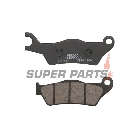 Накладки -FERODO- FDB2287EF, Honda CBF 125 2009-2017, Suzuki GSX-R / GSX-S 125 2017-2020