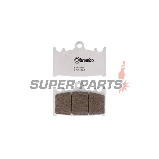 Накладки -BREMBO- 07KA13LA, Kawasaki GPZ 900R, VN 2000, ZR 1100, ZX-6R 600, ZX-9R 900, ZXR 400/750, ZZR 600/1200 (1990-2016); Suzuki GSF 650/1250 Bandit, GSR 600, GSX 750/600, GSX-R 600, RGV 250, SV 1000, VS 1400 (1990-2012)