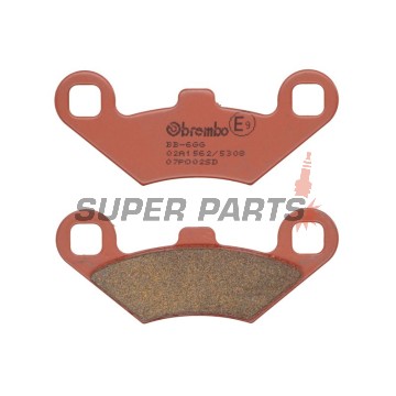 Накладки -BREMBO- 07PO02SD, Polaris Scrambler 400/500/500 H.O. (2WD & 4WD), Polaris Sportsman 400/500 EFI/H.O./Touring/X2/6x6 ATV