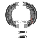 Накладки (челюст) -TRW- MCS984, 110x25mm, Derbi Atlantis 50 2003-2007; Gilera Runner 50 1997-2004, Typhoon 125 1996-2000; Piaggio/Vespa ET2/ET4/LX/LXV/S/Zip/TPH/Typhoon 50-150 1994-2017
