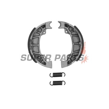 Накладки (челюст) -TRW- MCS984, 110x25mm, Derbi Atlantis 50 2003-2007; Gilera Runner 50 1997-2004, Typhoon 125 1996-2000; Piaggio/Vespa ET2/ET4/LX/LXV/S/Zip/TPH/Typhoon 50-150 1994-2017