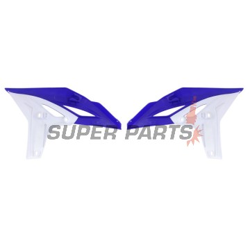 Предни странични пластмаси -POLISPORT- синьо/бяло, YAMAHA YZ 250 2010-2013