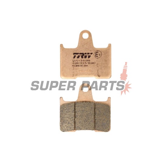 Накладки -TRW- MCB691SH, Honda CB400 Super Four (1999-2004), Kawasaki GTR1400 (2007-2017), ZX-14R Ninja 1400 (2006-2020), ZX-7RR Ninja 750 (1996-1999), ZZR1400 (2006-2019), MZ 1000S (2004-2005), Suzuki GSF650 Bandit/ABS (2005-2007)