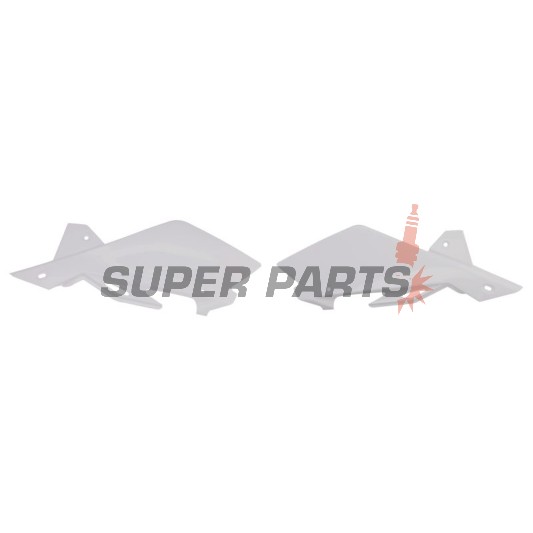 Задни странични пластмаси -POLISPORT- бели, HUSQVARNA CR, TC, TE, WR 125-510 2005-2011