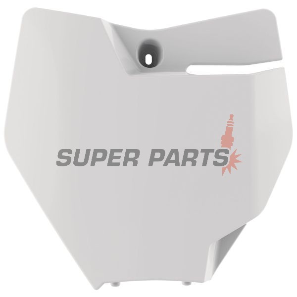 Мотокрос маска/табелка за номер -POLISPORT- бяла, KTM SX 85 2018-2023