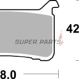 Накладки -BREMBO- 07HO63SA, Honda CBR 1000 (2017-2021), CRF 1000 (2015-2018), VFR 800 (2017)
