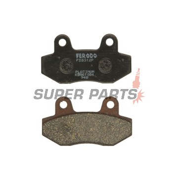 Накладки -FERODO- FDB312P, Honda CH Spacy / MBX 50-125, Hyosung GT / GV Aquila / Karion / XRX 125-650, Kymco Pulsar 125, Peugeot Django / Speedfight IV 50-125 1985-2015