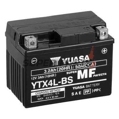 Акумулатор -YUASA- YTX4L-BS, 3Ah 12V