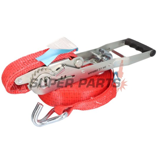 Колан за осигуряване -CARGOPARTS- 12m, с тресчотка, 550daN
